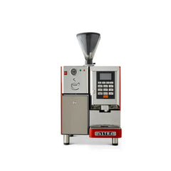 Astra: Super Automatic Espresso Machine, One Step Double Hopper with Refrigerator 110V SM-222- red www.yourespressomachines.com