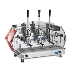 DIA 3L-R La Pavoni Diamante 3 Group Espresso Machine Red www.yourespressomachines.com