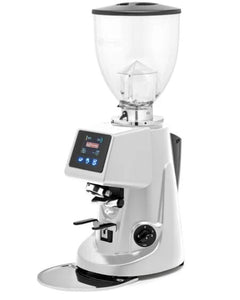 LaSpaziale_MAC_65_SMART_PCM_WHITE La Spaziale MAC 80 SMART +PCM commercial espresso grinder, front view