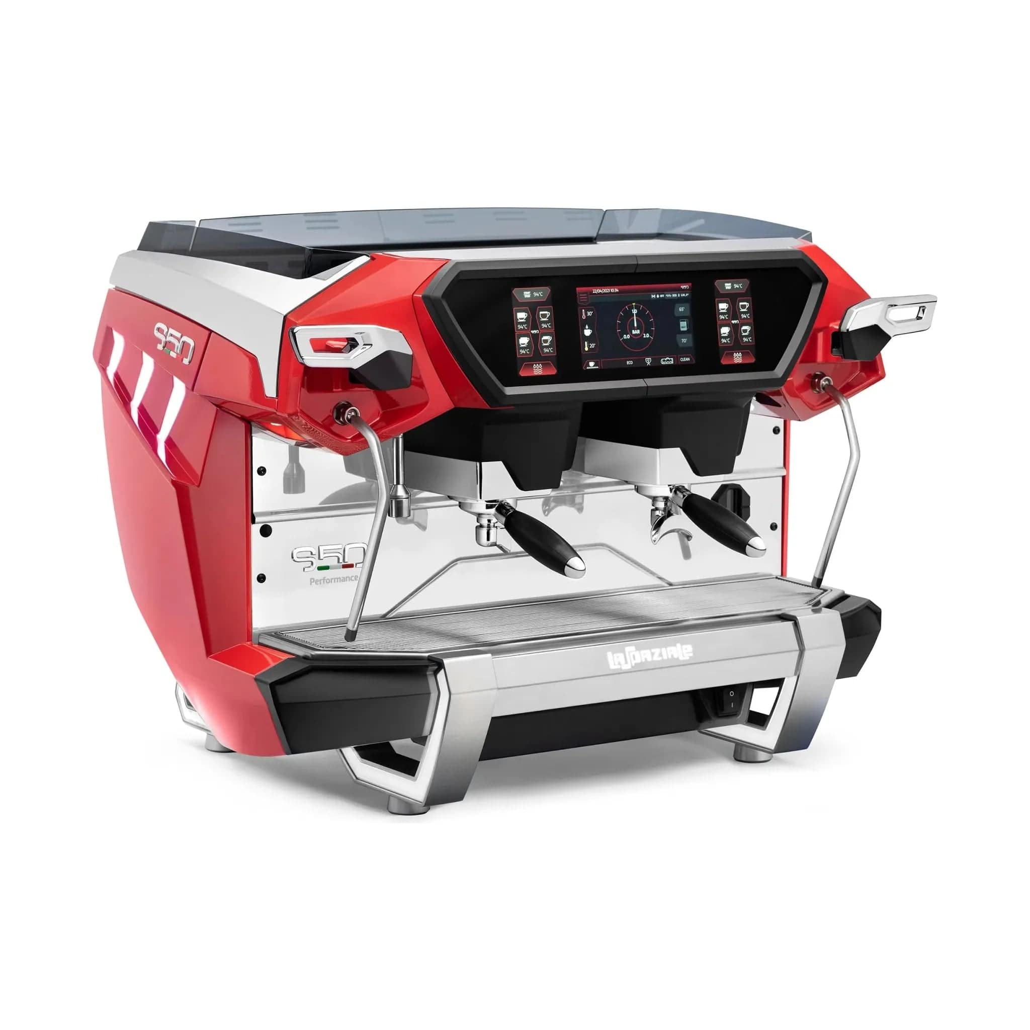 La Spaziale: S50 3.0 Electronic Automatic Espresso Machine 2 Group Red- www.yourespressomachines.com