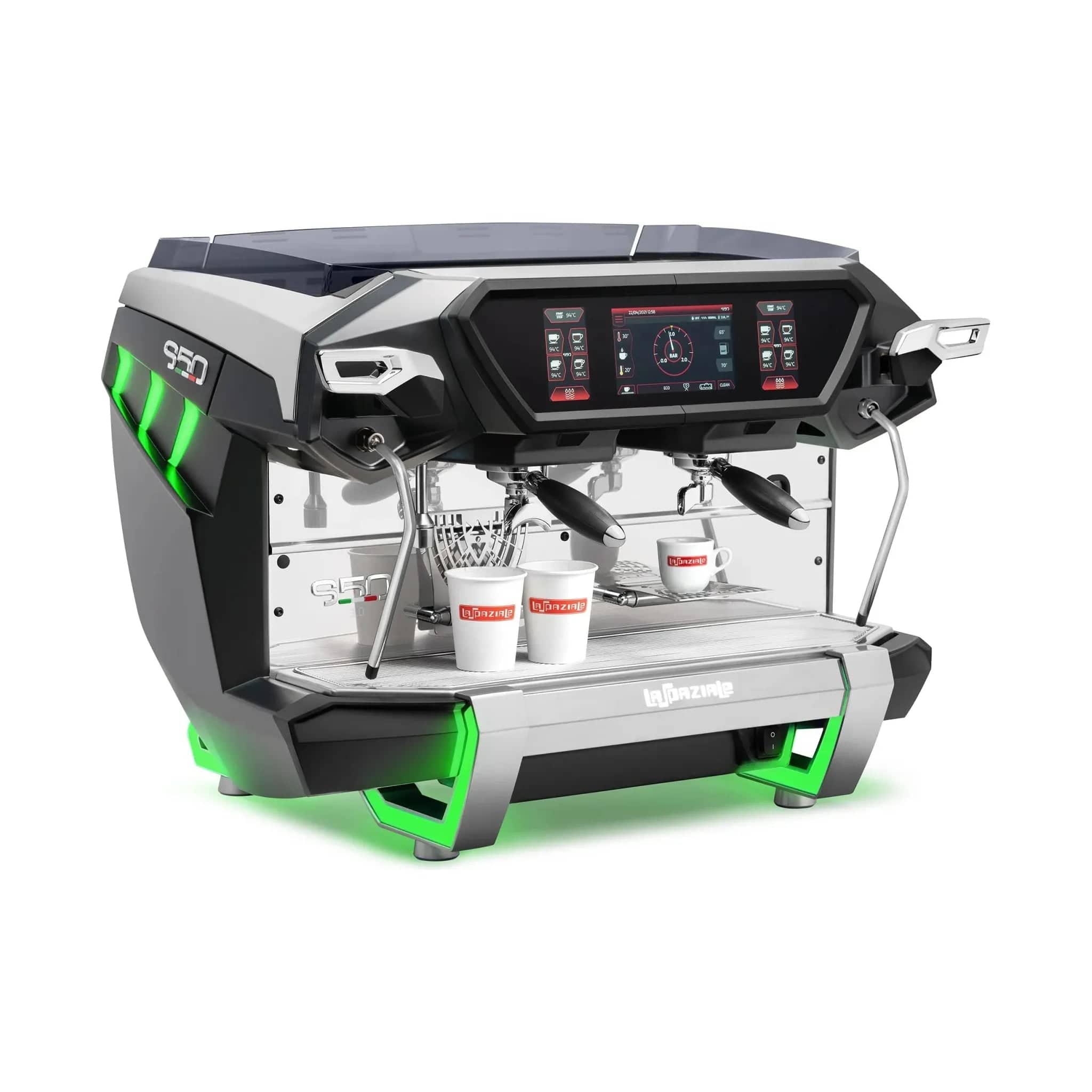 La Spaziale: S50 3.0 Electronic Automatic Espresso Machine 2 Group TA, Anthracite Gray. www.yourespressomachines.com