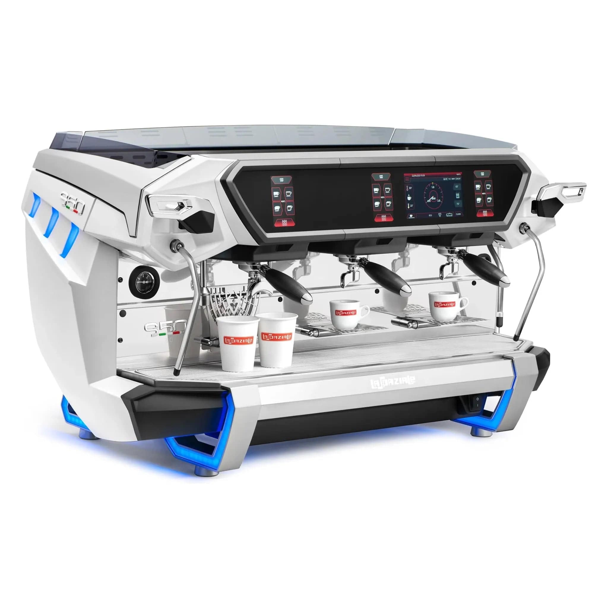 La Spaziale: S50 Performance Electronic Automatic Espresso Machine 3 Group White TA- www.yourespressomachines.com