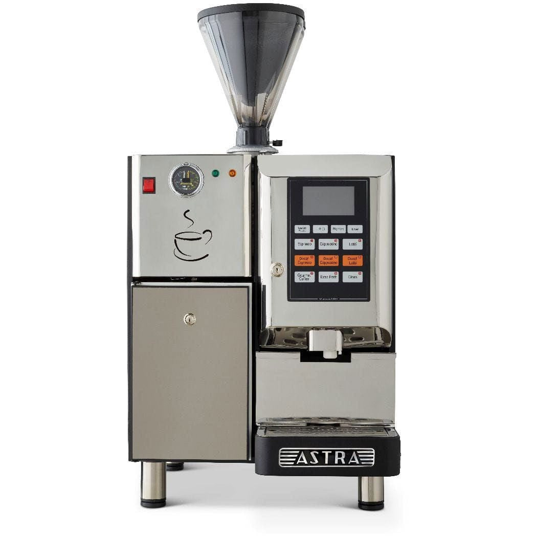 Astra: Super Automatic Espresso Machine, 1-Step Double Hopper with ReFrigerator 110V | SM-222-1