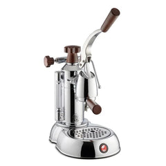 La Pavoni "Stradivari" Europiccola 8 CUP - Chrome With Wood ESW-8 - www.yourespressomachines.com