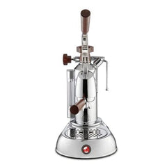 La Pavoni "Stradivari" Europiccola 8 CUP - Chrome With Wood ESW-8 - www.yourespressomachines.com