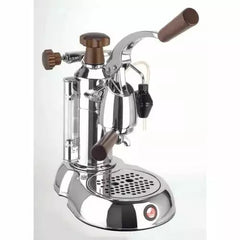 La Pavoni "Stradivari" Europiccola 8 CUP - Chrome With Wood ESW-8 - www.yourespressomachines.com