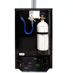 Kegco 20" Wide Cold Brew Coffee Single Tap Black Kegerator