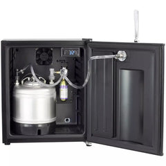 Kegco: 17" Wide Cold Brew Coffee Single Tap Black Mini Kegerator