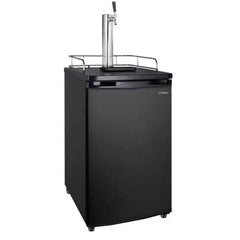 Kegco 20" Wide Cold Brew Coffee Single Tap Black Kegerator